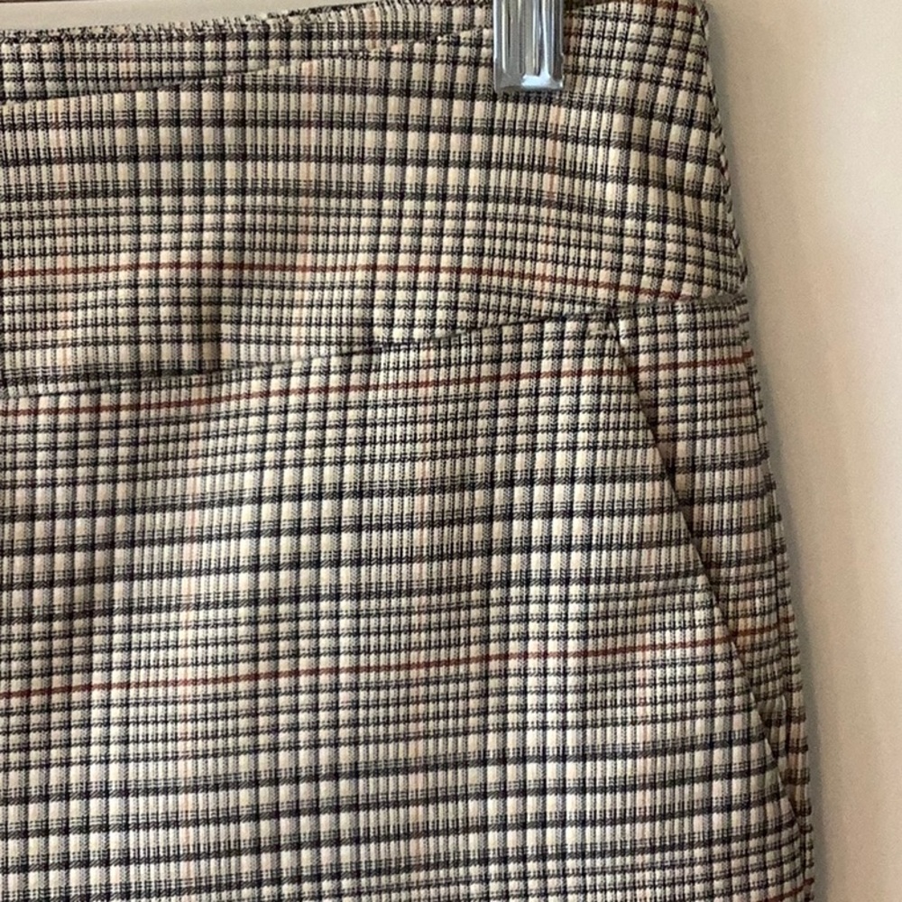 Plaid Pants with Black/Brown and Cream Pattern - size 10 FTTS